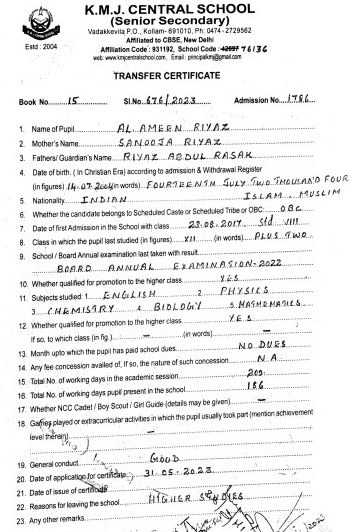 KMJ central school is the best cbse school in Kollam , Kerala